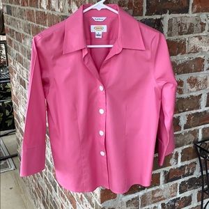 Talbots petite pink blouse
